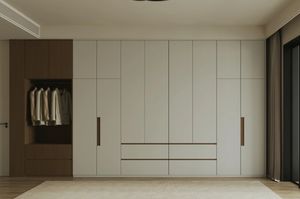 Armoire convertible moderne de luxe, dressing, coiffeuse, mobilier minimaliste de haute qualité européenne, taille personnalisée pour la maison, MDF - Product Image 5