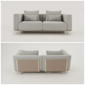 Set di Divani da <span class=keywords><strong>Esterno</strong></span> di <span class=keywords><strong>Design</strong></span> Nordico Moderno e Lussuoso con Cuscini per Patio, Hotel, Giardino, Villa e Resort - Product Image 4