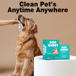 Grosir tisu basah hewan peliharaan lintas batas paket tunggal tisu perawatan pembersih tidak dicuci sekali pakai khusus kucing anjing - Product Image 1