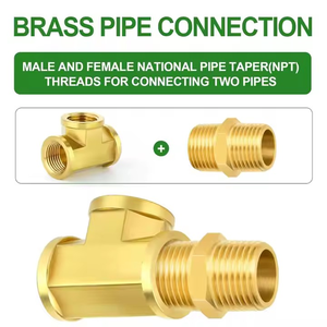 Raccord en T en laiton CA 360 à trois voies pour la connexion de tubes de pièces de camion - Vente en gros usine - Product Image 6
