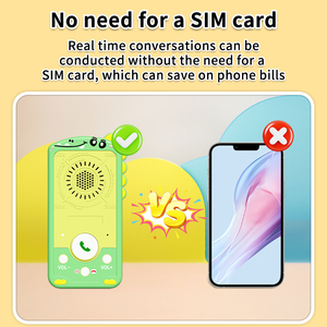 Ngoài trời tầm xa <span class=keywords><strong>Interphone</strong></span> cho trẻ em không có thẻ Sim cần thiết hai chiều 2 Wát có khả năng intercom carton khủng long Walkie Talkie cuộc gọi làm - Product Image 3