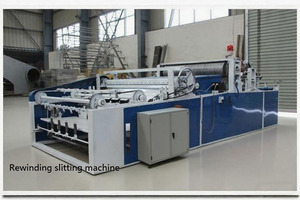 V gấp khăn giấy mặt mô Khăn ăn làm máy giấy vệ sinh rạch tua máy <span class=keywords><strong>Rewinder</strong></span> máy cho giấy - Product Image 2