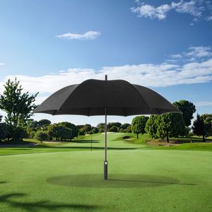 Parapluie publicitaire extra large pour homme, cadeau d'affaires, logo personnalisé, parapluie de golf à tige droite, automatique, long manche - Product Image 3
