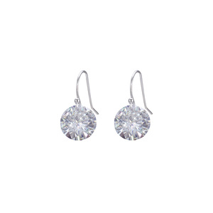 Pendientes de Plata de Ley S925 con Circonita Cultivada en Laboratorio Certificada por IGI, Elegantes y Sencillos para Mujer, de Alta Gama, Combinables con Todo, para Uso Diario - Product Image 5
