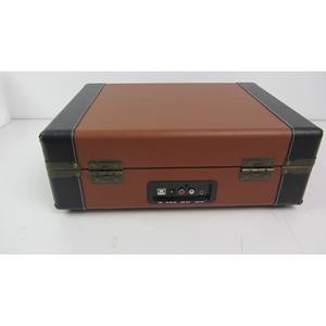 Tocadiscos Portátil Marrón Negro MDFPVC con Alimentación USB y Convertidor MP3 para Discos de Vinilo - Product Image 3