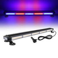 Haute puissance 5P LED barre lumineuse stroboscopique 12V 24V Double face clignotant lampe d'avertissement d'urgence Base magnétique pour voitures camions remorques