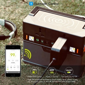 Générateur d'énergie solaire sans fil 300W 78000mAh au lithium-ion avec fonction de démarrage d'urgence pour le camping, les activités de plein air et la recharge de téléphones portables - Product Image 2
