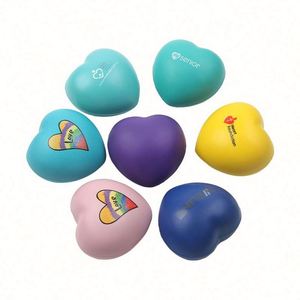 Pelotas Antiestrés de PU con Forma de Corazón Rojo, Personalizadas con Logotipo, al por Mayor, para Promoción, Suministro a Granel - Product Image 1