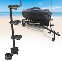 Nouveau marchepied de remorque marine à 4 marches en EVA avec capacité de 450 lb, hauteur de proépilote de 55 pouces, options de montage multiples
