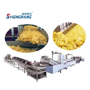2024 New technology industrial automatic potato chips making machine 100kg/h potato crisps production line on sale