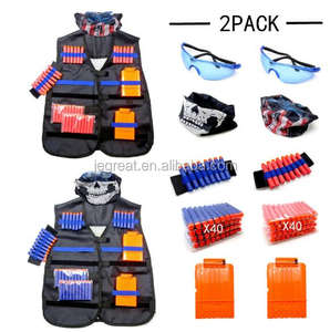 Conjunto de <span class=keywords><strong>chaleco</strong></span> táctico doble ajustable para niños y adultos - Product Image 1