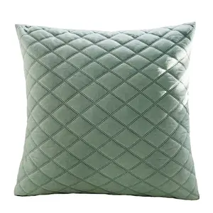 Euro Army Green Velvet Throw Pillow Covers Sofa Pillow Case Decorative Solid Cushion Cover Soft Cushion Cases For Couch Sofa Bed