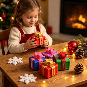 Scatola Regalo 3D Stampata, Novità Giocattolo Natalizio, Scherzo Creativo, Decorazione per Scrivania Ufficio - Product Image 5