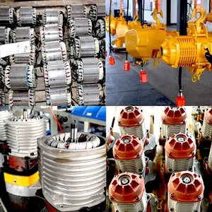 Vật Liệu Ngoài Trời Thang Máy Thang Máy Tời Wirerope Hoist Crane 5 Tấn Xích Điện Hoist Với Xe Đẩy