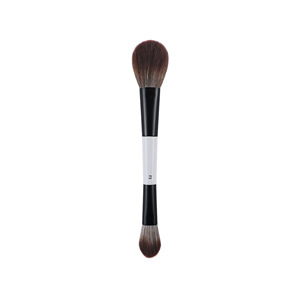 Double-Ended Makeup <b>Brush</b> Synthetic Hair 35mm <b>Round</b> Foundation Blush Contour <b>Brush</b> Wooden Handle Cangzhou Origin - Product Image 2