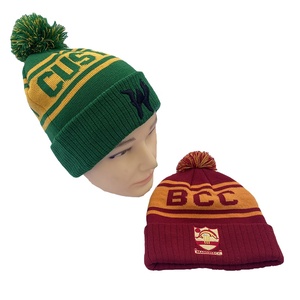 Wholesale Cheap Warm Knitted Beanie Hat Men Women Couple <strong>Winter</strong> Skull Custom Jacquard Bows Plaid 3D Embroidered Cold <strong>Cap</strong> <strong>Winter</strong> - Product Image 2