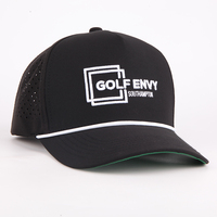 Gorra de Golf Personalizada con Bordado, Transpirable, Impermeable, con Cuerda, Perforaciones Cortadas con Láser, para Atletismo, Running y Béisbol