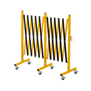 समायोज्य यातायात बाधा अस्थायी धातु को हटाने योग्य अवरोधक फोल्डेबल स्टील कैंची गेट - Product Image 1