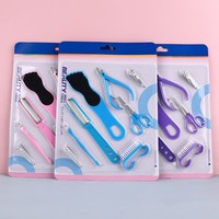 Ensemble de manucure professionnel, carte blister, lime à ongles, coupe-ongles, pince à peau morte, outils de coupe d'ongles, ensemble de manucure personnalisé