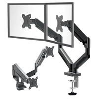 Soporte para ordenador portátil y monitor al mejor precio, montaje de brazo de monitor doble, soporte para monitor de ordenador, soporte de montaje en escritorio