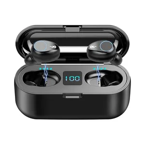 2022 New Arrival Bluetooth 5.0 F9 Earphone Headphone For All Type Phones Auto Connect Bluetooth Earphone Wireless