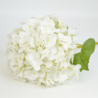 Harga Grosir Pabrik Bunga Hydrangea Hijau Lateks Buatan Bunga Hydrangea Buatan untuk Gaun Pengantin atau Dekorasi Rumah