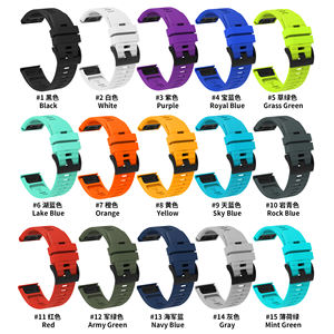 สายซิลิโคน RYB ขนาด 22 มม. สำหรับ <span class=keywords><strong>Garmin</strong></span> <span class=keywords><strong>Approach</strong></span> S70 47 มม. <span class=keywords><strong>Approach</strong></span> S60 <span class=keywords><strong>S62</strong></span> ชุดรวม, สายขนาด 26 มม. สำหรับ Descent MK1 - Product Image 5