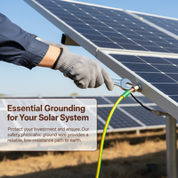 2,5mm² Gelb-Grünes Elektrokabel Kupfer-Erdungskabel Flexibles Kabel DC 450V 750V BVR Solar-Batteriekabel