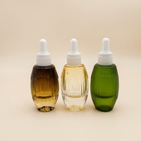 Flacon compte-gouttes en verre de lave volcanique 30 ml, vide, rechargeable, écologique, gravable, pour sérum, huile essentielle, liquide cosmétique, vente en gros
