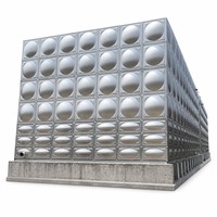 Réservoir d'eau sectionnel boulonné en acier inoxydable 1000L 50000L, qualité alimentaire, pour la récupération d'eau de pluie, utilisation agricole