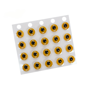 Powerway แผ่นป้ายแท็ก NFC ชุบทองขนาด13.56MHz ชิป <span class=keywords><strong>FPC</strong></span> สติกเกอร์5/6/7/8mm ไมโคร - Product Image 3