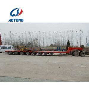 Semi-<span class=keywords><strong>remorque</strong></span> à 8 essieux à bas chargeur avec échelle hydraulique - Product Image 3