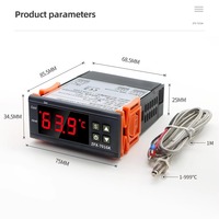 Thermostat intelligent ZFX-7016K, contrôleur de température numérique, thermomètre, interrupteur 10A 30A avec capteur de type K