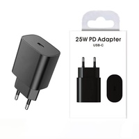 Cargador de Pared USB-C de 25W de la Mejor Calidad Cargador Súper Rápido con Cable PD Tipo C Adaptador de Viaje para Samsung 25 45 Watt Enchufe US UE