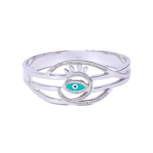 Bracelet tendance en acier inoxydable 316L plaqué or PVD, motif œil porte-bonheur, pour femme, accessoire de bijouterie - Product Image 2