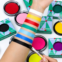 Peinture crème non toxique pour le visage et le corps pour enfants GP, imperméable, aux couleurs vives, fluorescente aux UV, pour festivals, fêtes, cosplay, Halloween