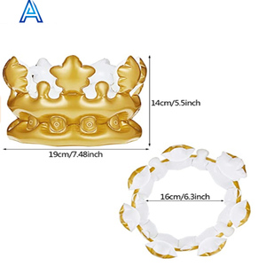 <span class=keywords><strong>Couronne</strong></span> gonflable en PVC pour publicité, jouet promotionnel, cadeau personnalisé - Product Image 2
