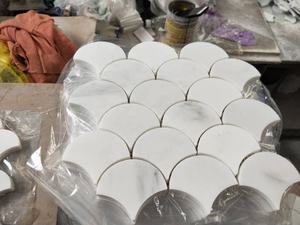 Anufacture F An haped ish cale Hite ararble tono osaosaic arrarrera atterattern Itchen acksplash osaosaic - Product Image 2