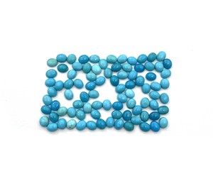 พลอยเทอร์ควอยซ์ทรงรีอัญมณีทรงหลวม5-10มม. พลอยเทอร์ควอยซ์สีฟ้าสำหรับทำเครื่องประดับ - Product Image 1