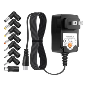 Adaptador Universal de CA de 12W, fuente de alimentación conmutada de voltaje múltiple de 3V-12V de CA a CC, repuesto para electrónica doméstica