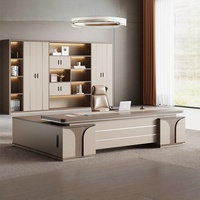 Ensemble de mobilier de bureau moderne, ergonomique et durable de style nouveau pour manager/chef, bureau de direction de haute qualité