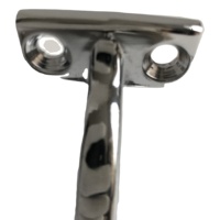 LD Alliage de zinc couleur chromée Support de rail de 2.5 pouces pour garde-corps d'escalier en bois (HB-601)