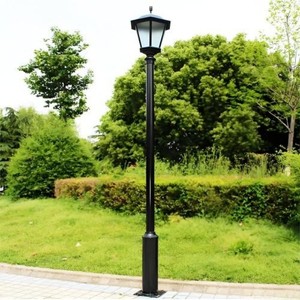Lampadaire solaire en <span class=keywords><strong>fonte</strong></span> - Poteau lumineux de jardin de style européen pour la décoration extérieure - Product Image 4
