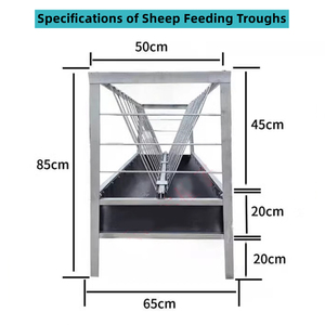 Mangeoire à moutons en <span class=keywords><strong>acier</strong></span> <span class=keywords><strong>galvanisé</strong></span> double face de qualité supérieure, mangeoires écologiques pour animaux, équipement d'élevage durable, nouveauté - Product Image 6