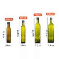 Conteneur carré en verre de 750 ml pour vin de cuisine, pot vide pour épices et assaisonnements, vente en gros directe d'usine