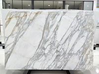 Marbre Calacatta Gold, pierre veinée de luxe pour la décoration intérieure haut de gamme, comptoir d'îlot de cuisine en marbre naturel