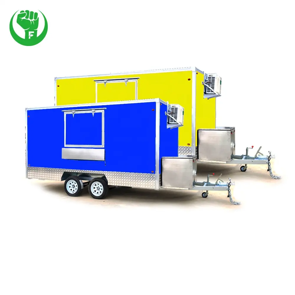 Small Concession Churros Grill Food Trailer Truck With Full Kitchen Equipment For Usa Europe