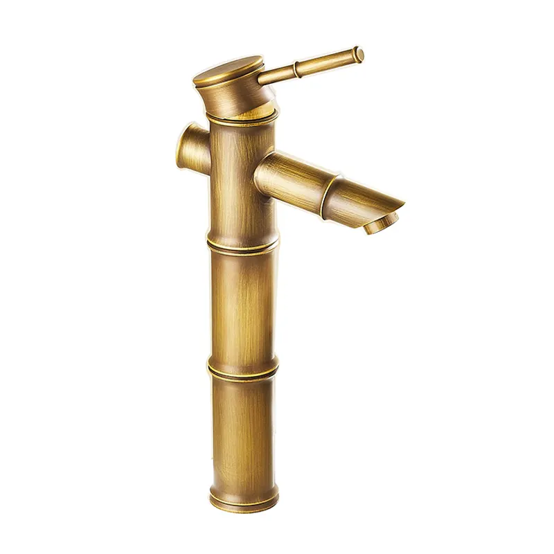 brick outdoor washbasin bronze oil rubbed antique brass bamboo shape antique basin taps mixers