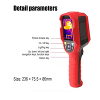 Caméra thermique d'essai Uni-t Uti120s avec une résolution de 120x90 pixels et une plage de mesure de température de -20 à 400 degrés Celsius
