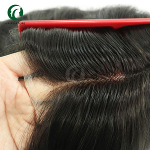 Peluca Completa de Encaje <span class=keywords><strong>Coreano</strong></span> FW64 para <span class=keywords><strong>Hombre</strong></span>, 130% de Densidad, <span class=keywords><strong>Cabello</strong></span> Humano, Prótesis Capilar Masculina, Unidad de Reemplazo Capilar, Toupee - Product Image 5